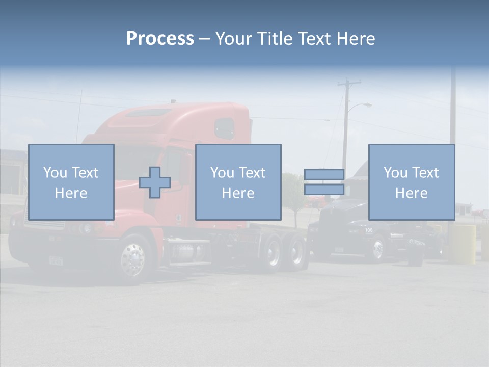 Black Cargo Transportation PowerPoint Template