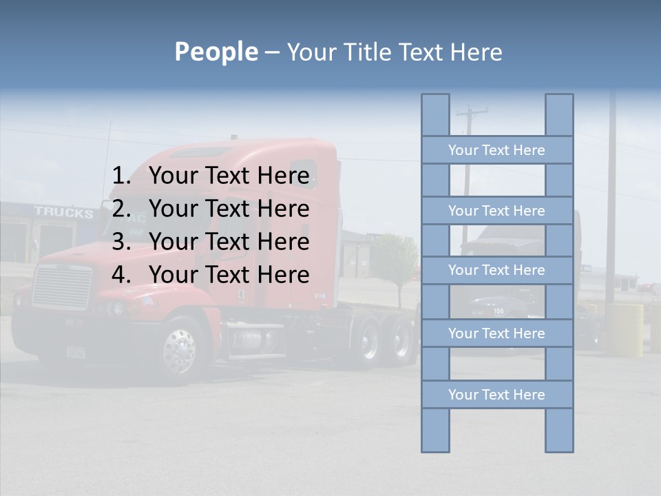 Black Cargo Transportation PowerPoint Template