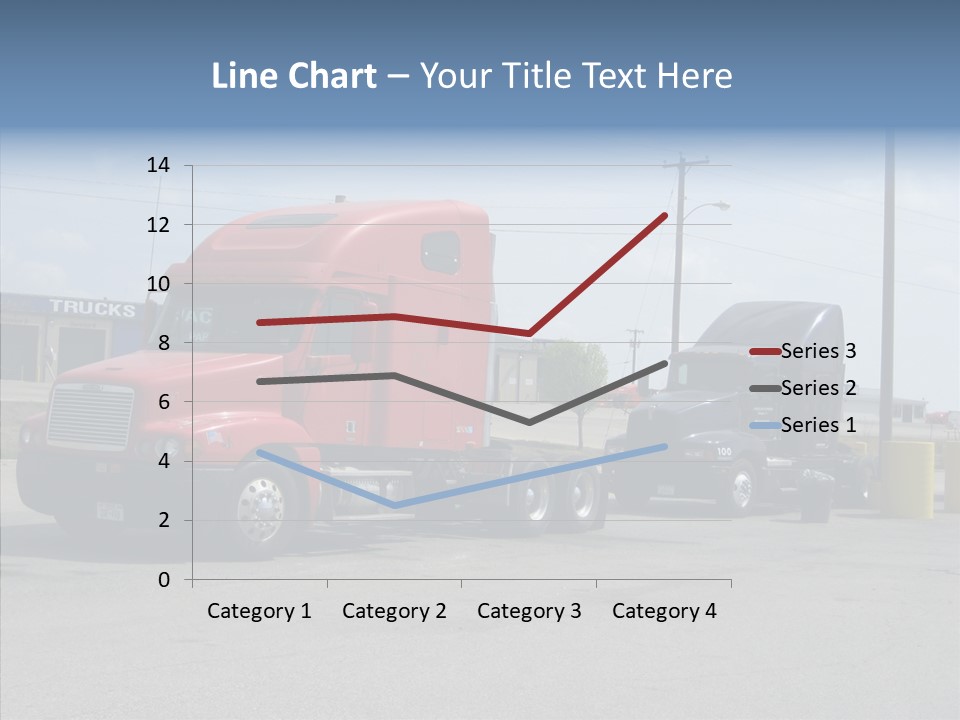 Black Cargo Transportation PowerPoint Template