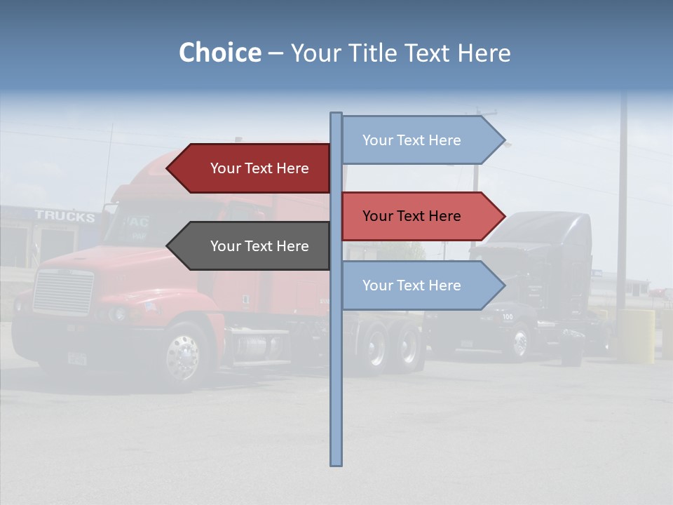 Black Cargo Transportation PowerPoint Template
