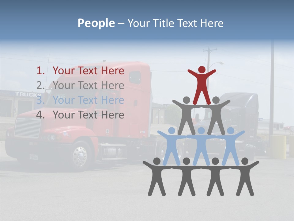 Black Cargo Transportation PowerPoint Template