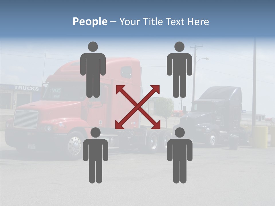 Black Cargo Transportation PowerPoint Template