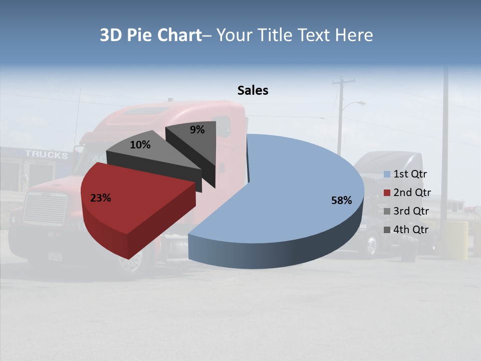 Black Cargo Transportation PowerPoint Template