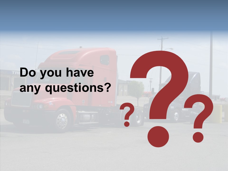 Black Cargo Transportation PowerPoint Template