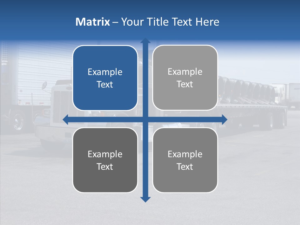 Truck Cargo Usa PowerPoint Template