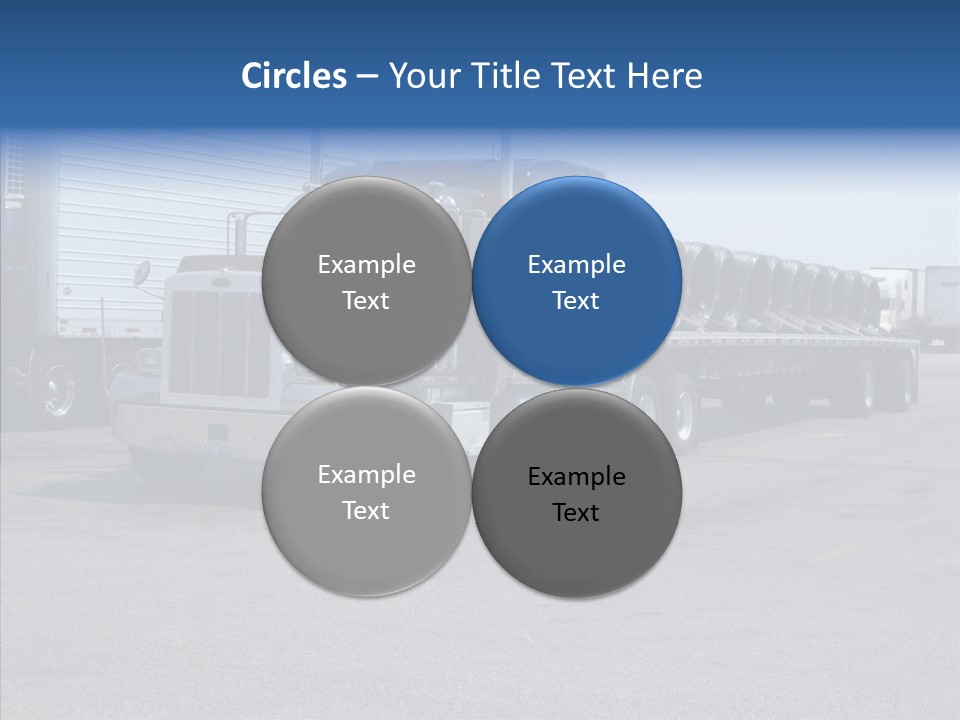 Truck Cargo Usa PowerPoint Template