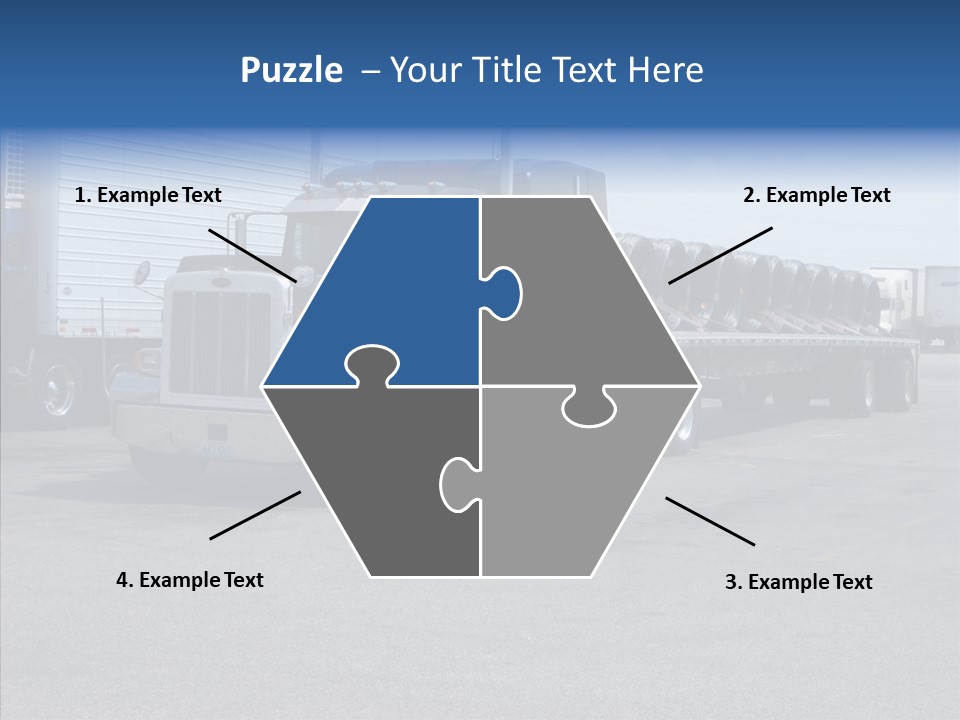 Truck Cargo Usa PowerPoint Template