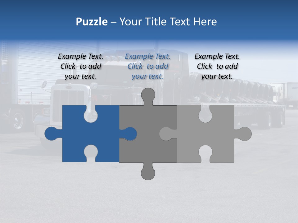 Truck Cargo Usa PowerPoint Template