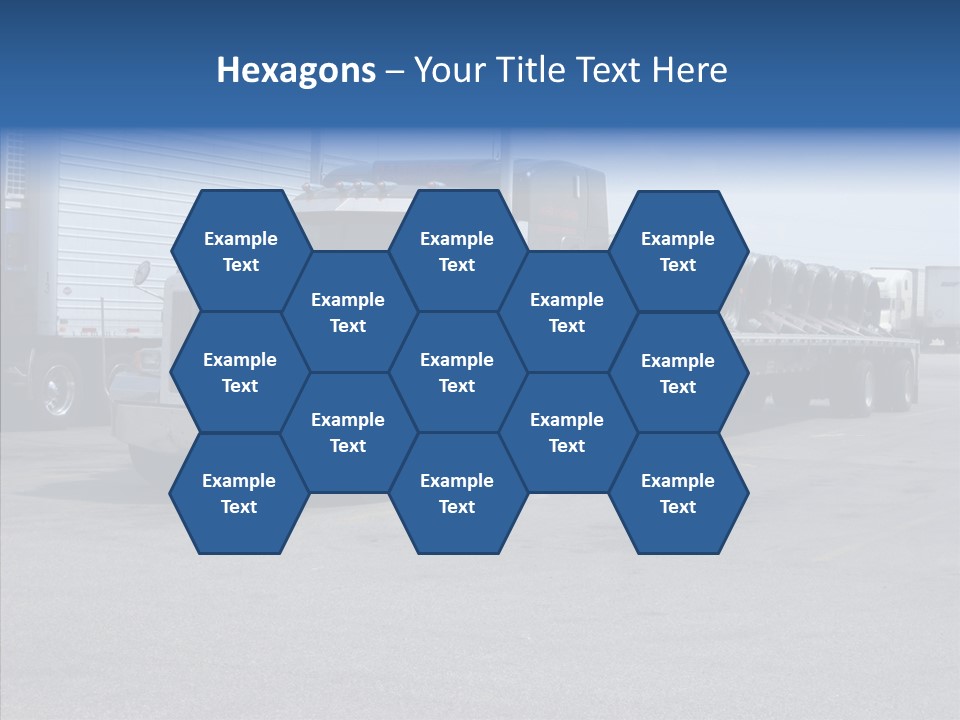 Truck Cargo Usa PowerPoint Template