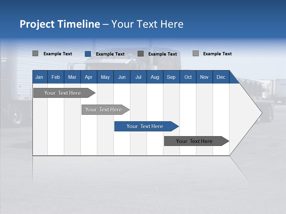 Truck Cargo Usa PowerPoint Template