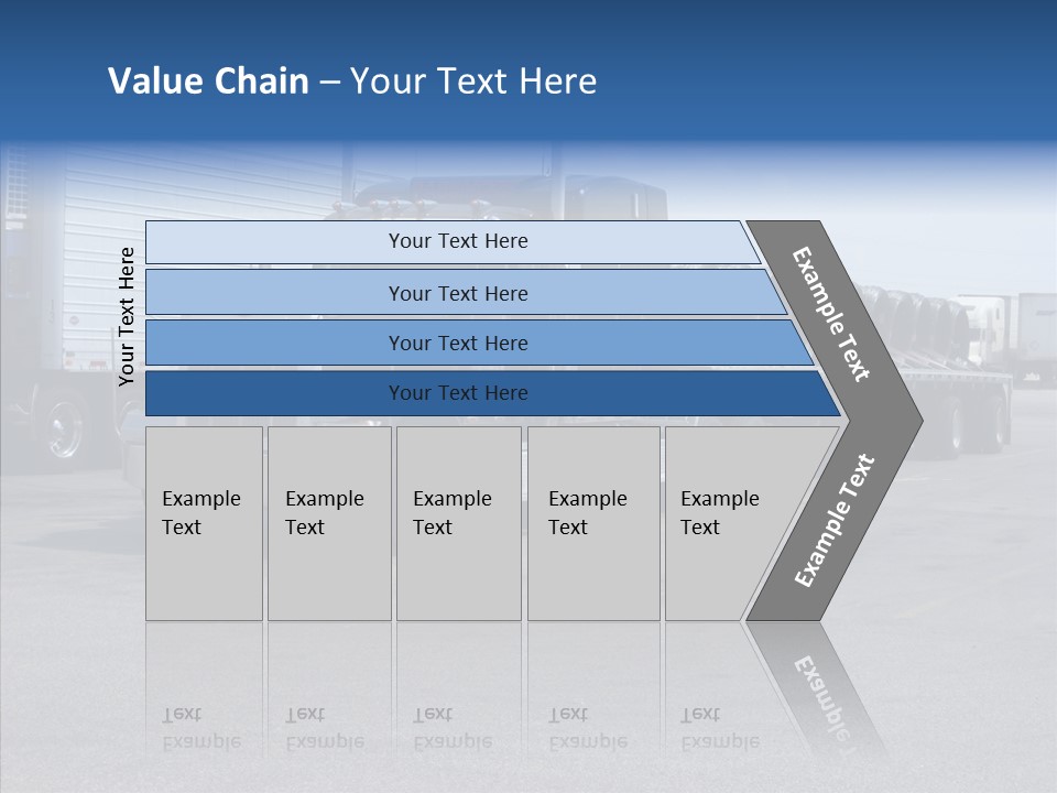 Truck Cargo Usa PowerPoint Template