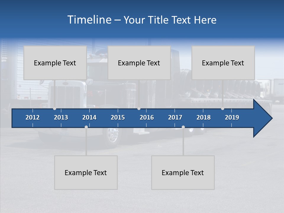 Truck Cargo Usa PowerPoint Template