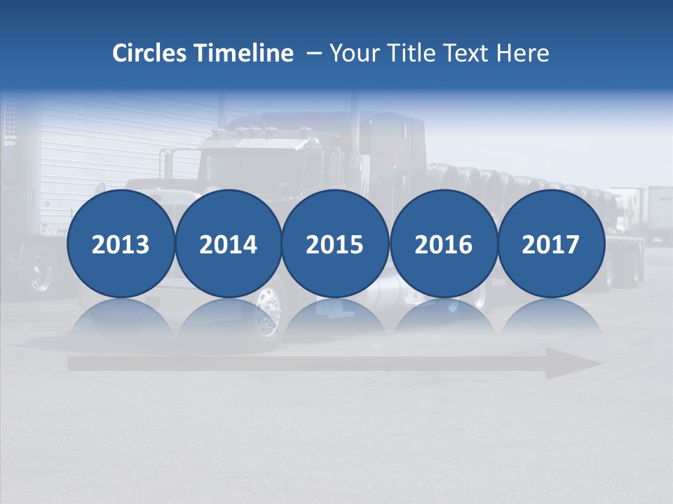 Truck Cargo Usa PowerPoint Template