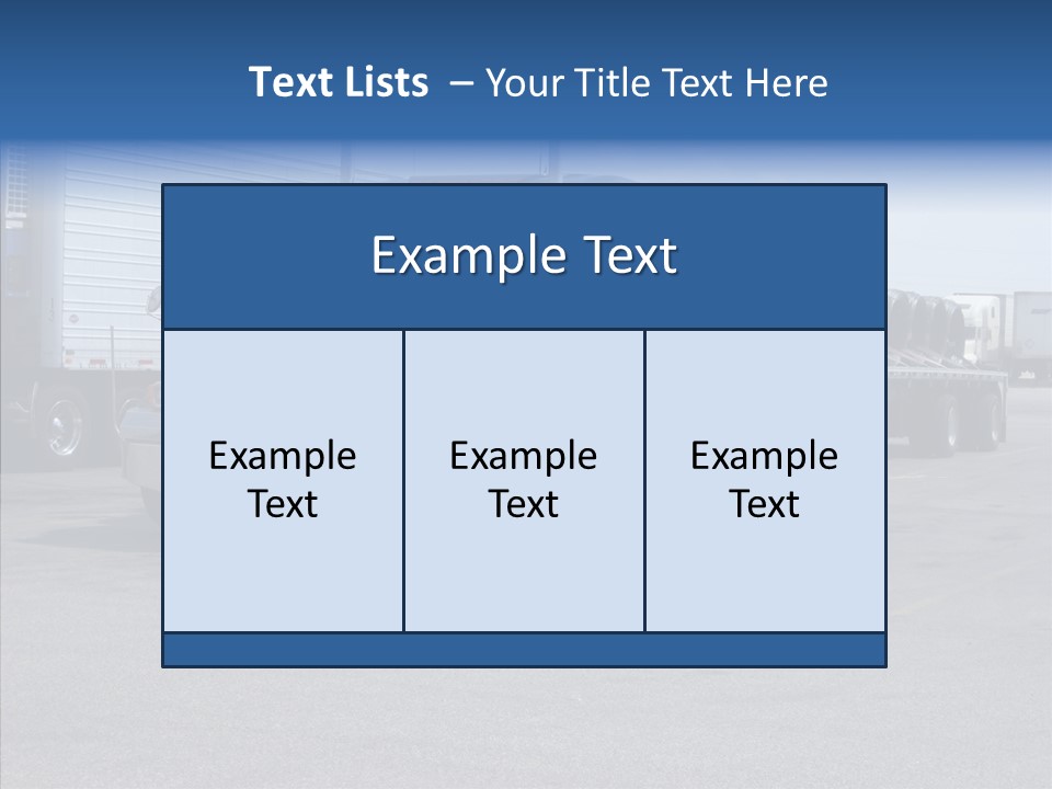 Truck Cargo Usa PowerPoint Template