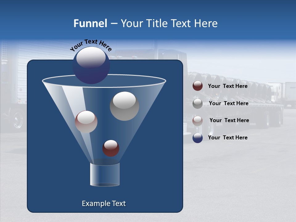 Truck Cargo Usa PowerPoint Template