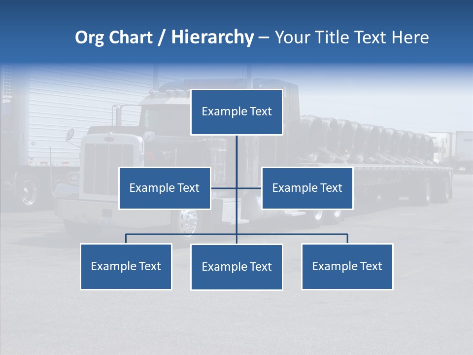 Truck Cargo Usa PowerPoint Template