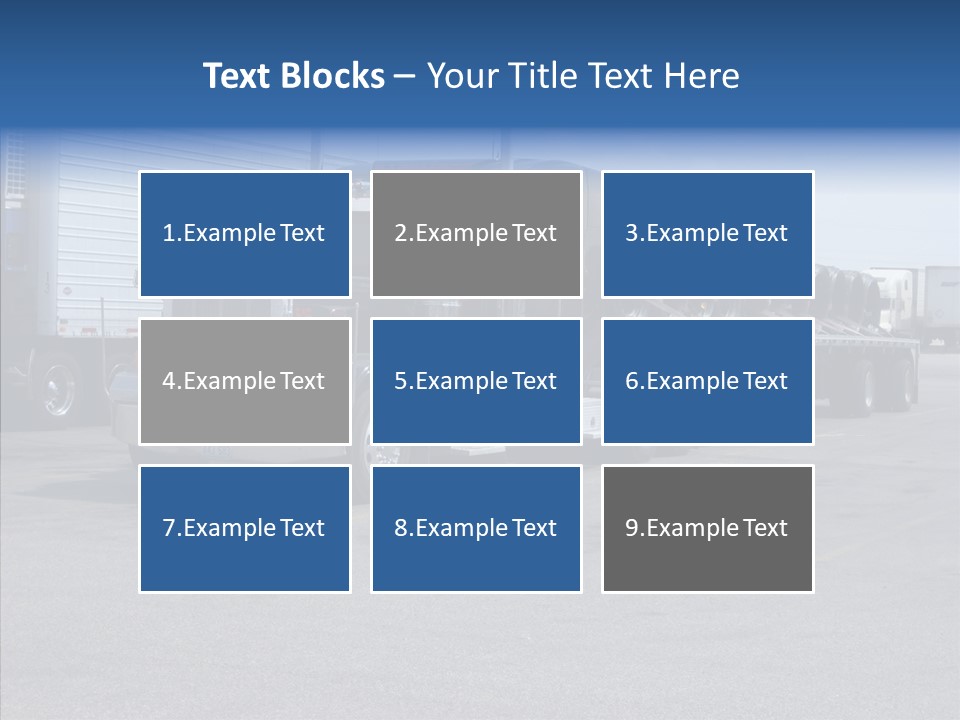 Truck Cargo Usa PowerPoint Template