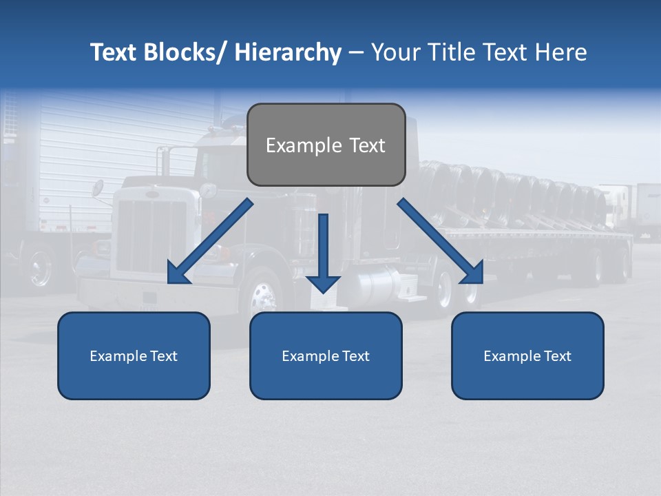 Truck Cargo Usa PowerPoint Template