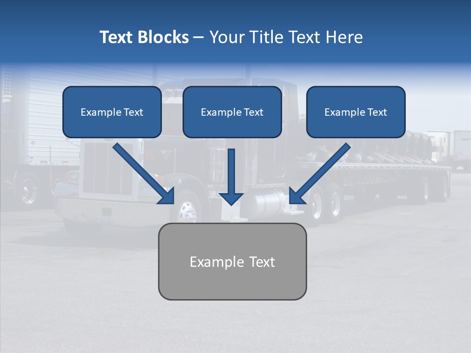Truck Cargo Usa PowerPoint Template