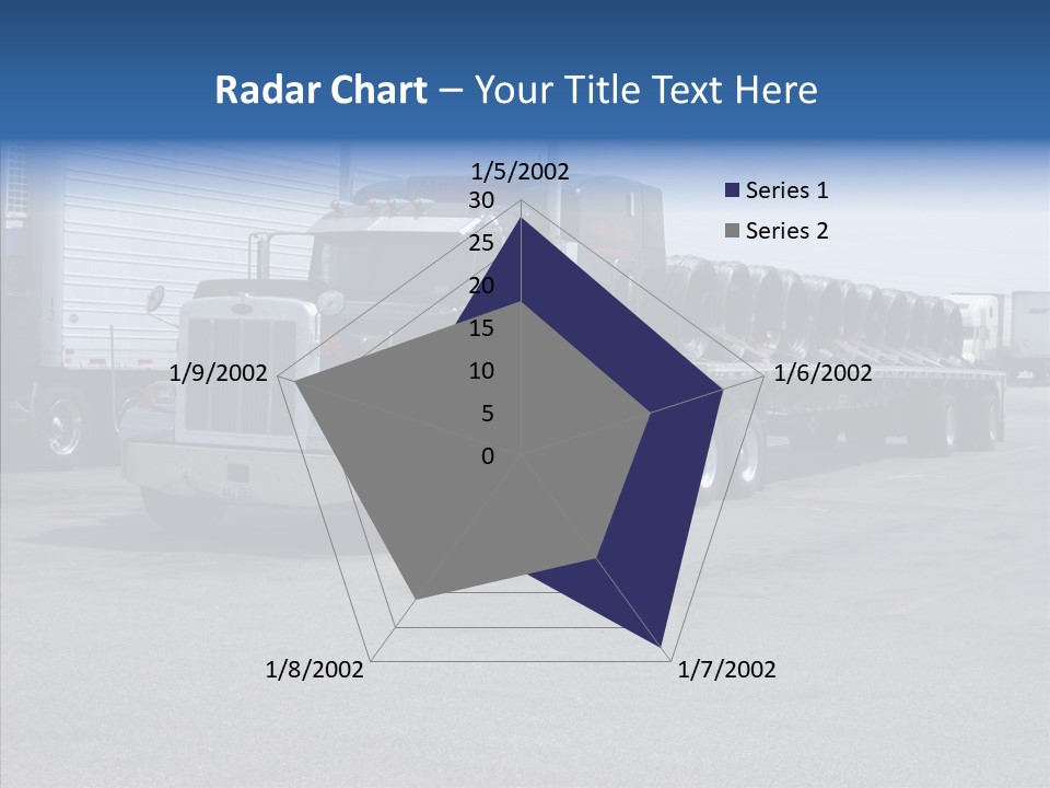 Truck Cargo Usa PowerPoint Template
