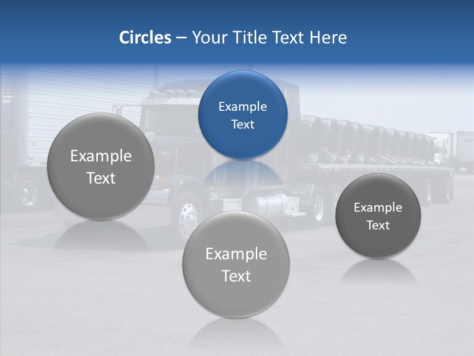 Truck Cargo Usa PowerPoint Template