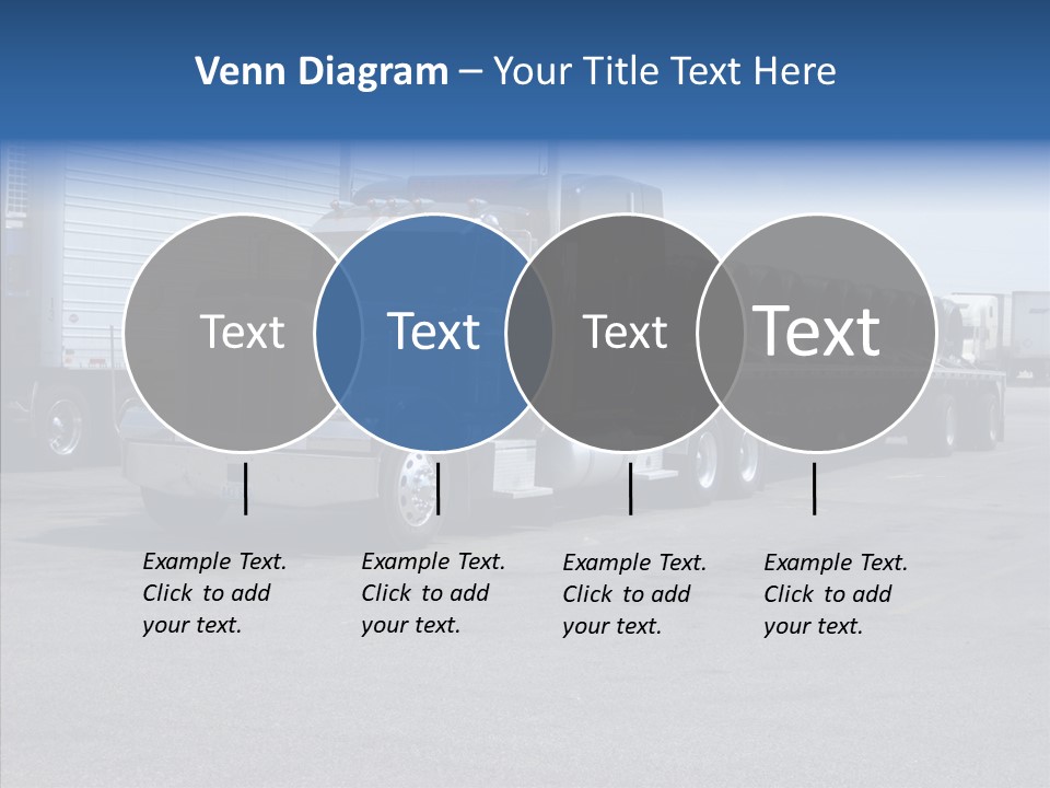 Truck Cargo Usa PowerPoint Template