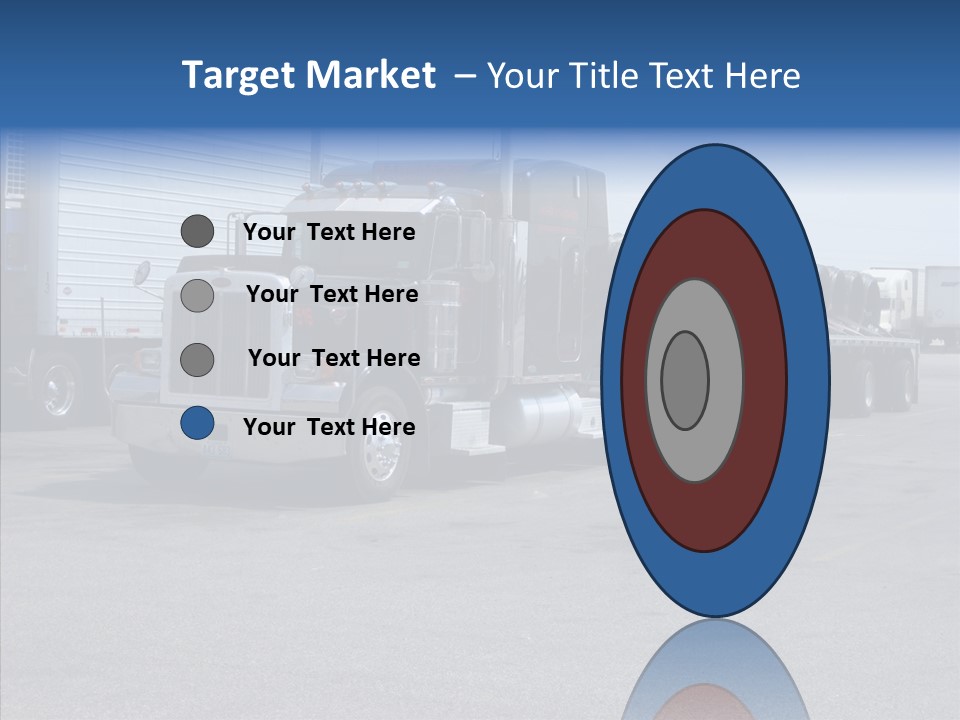 Truck Cargo Usa PowerPoint Template