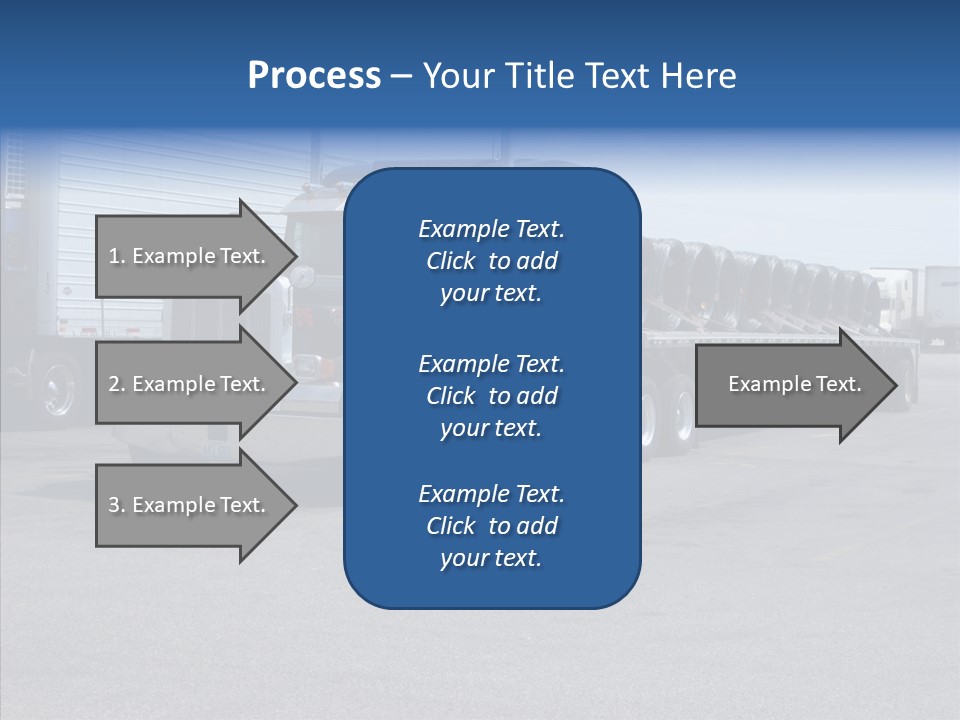 Truck Cargo Usa PowerPoint Template