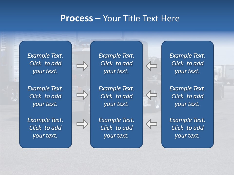 Truck Cargo Usa PowerPoint Template