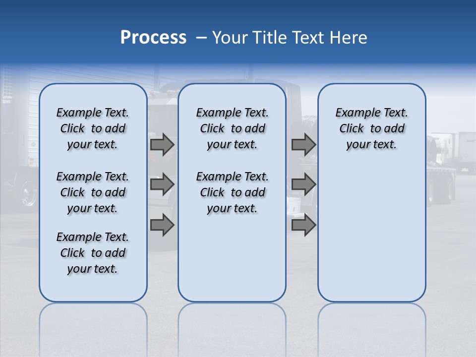 Truck Cargo Usa PowerPoint Template