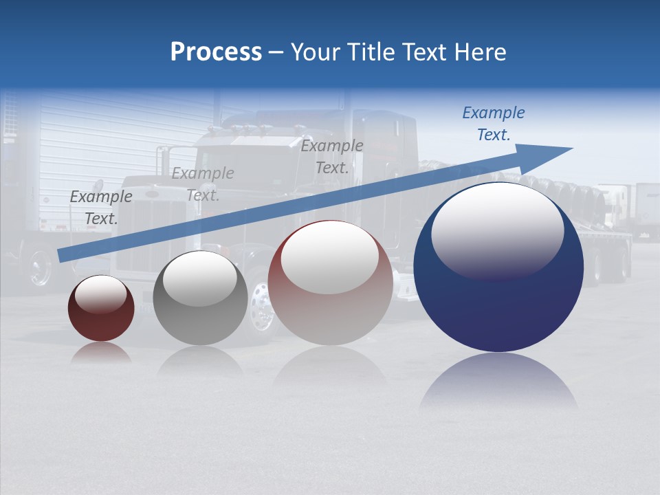 Truck Cargo Usa PowerPoint Template