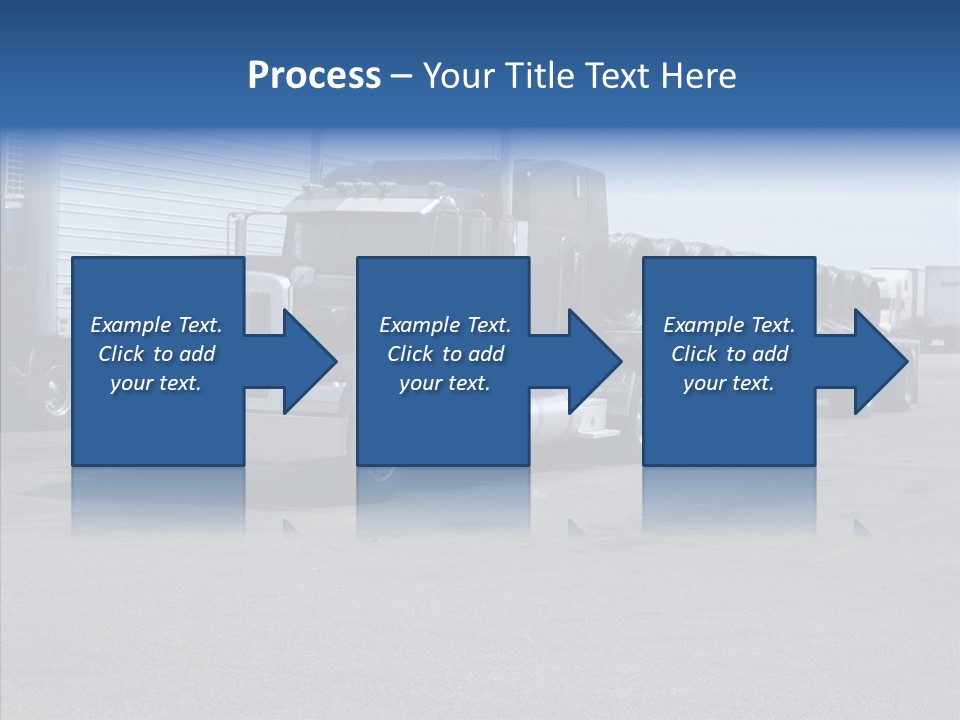 Truck Cargo Usa PowerPoint Template