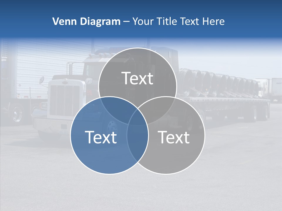 Truck Cargo Usa PowerPoint Template