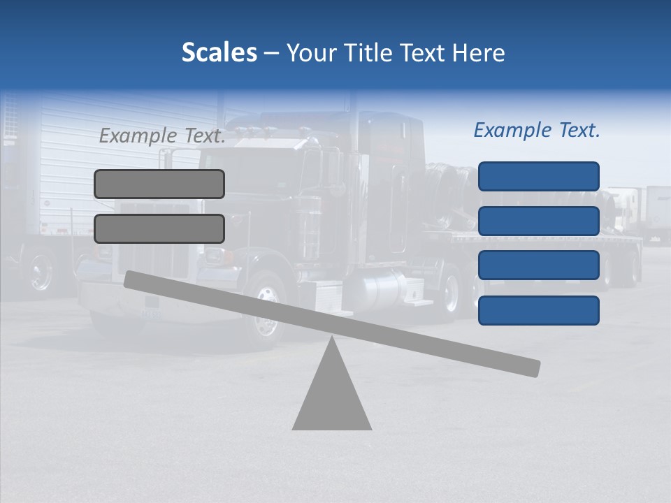 Truck Cargo Usa PowerPoint Template
