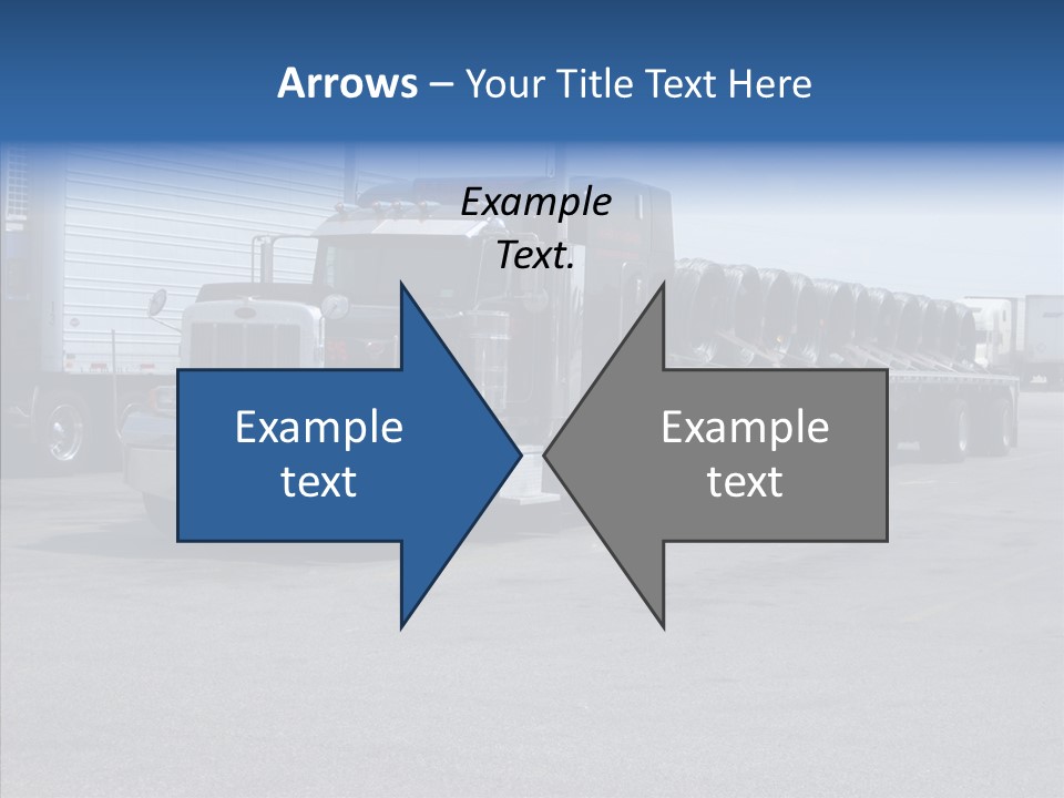 Truck Cargo Usa PowerPoint Template