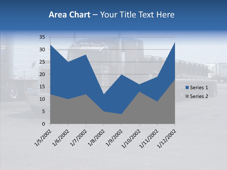 Truck Cargo Usa PowerPoint Template