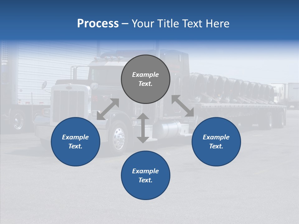 Truck Cargo Usa PowerPoint Template