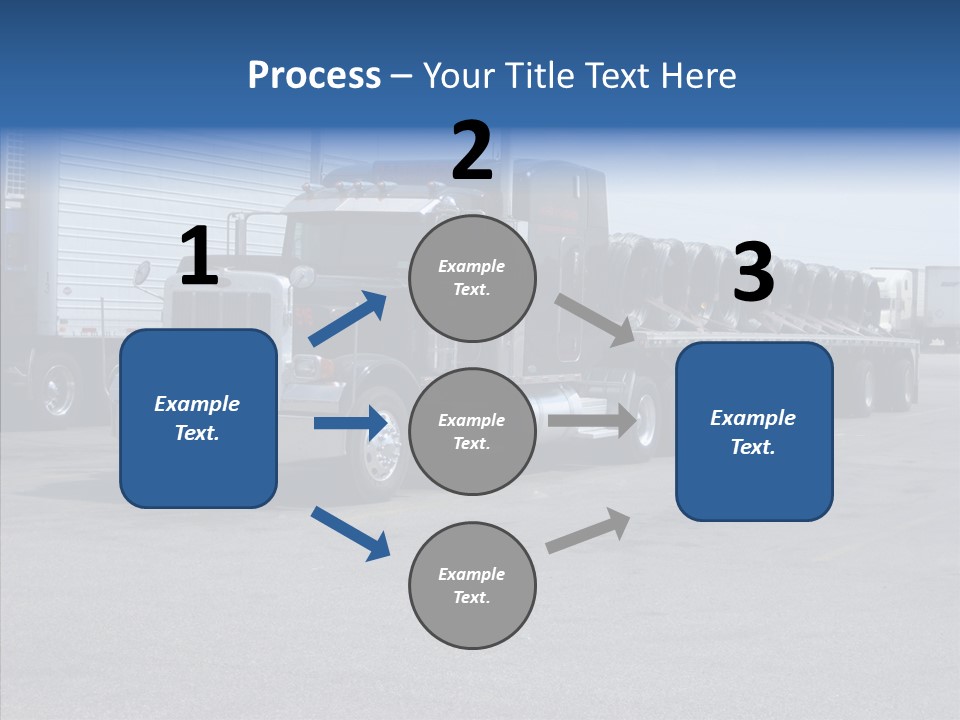 Truck Cargo Usa PowerPoint Template