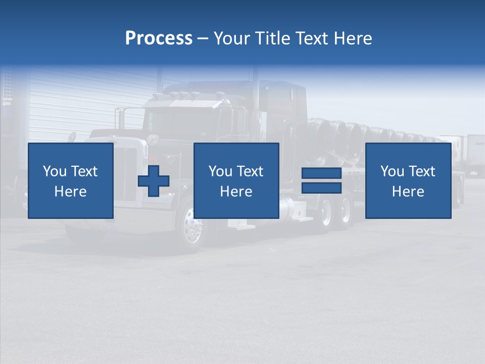 Truck Cargo Usa PowerPoint Template