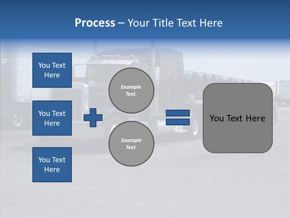 Truck Cargo Usa PowerPoint Template