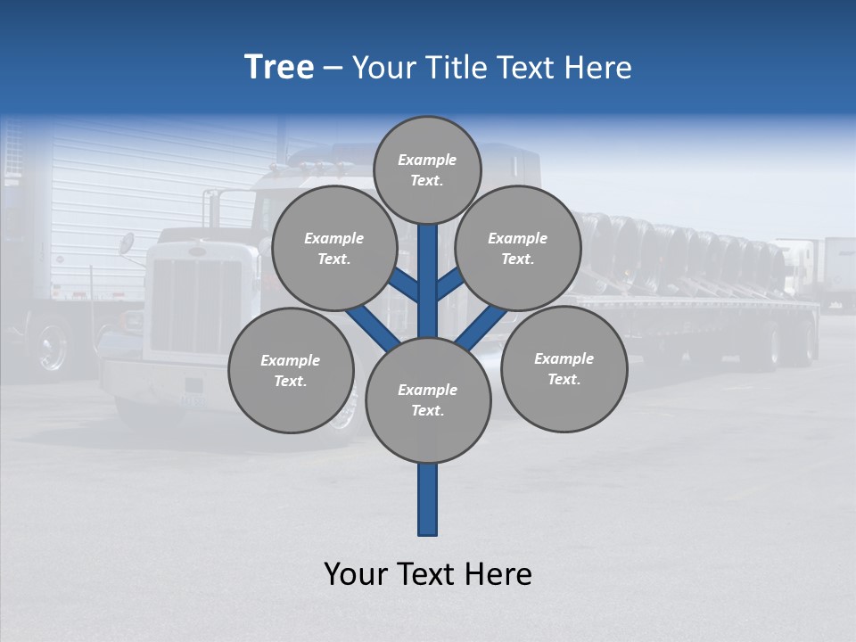 Truck Cargo Usa PowerPoint Template