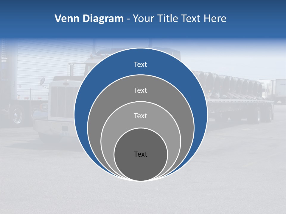 Truck Cargo Usa PowerPoint Template