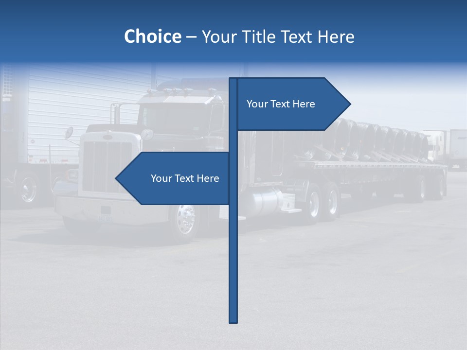 Truck Cargo Usa PowerPoint Template
