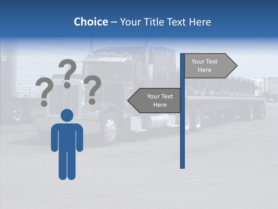 Truck Cargo Usa PowerPoint Template