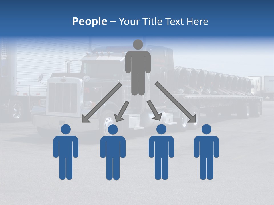 Truck Cargo Usa PowerPoint Template