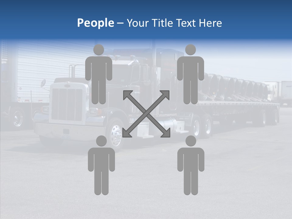 Truck Cargo Usa PowerPoint Template
