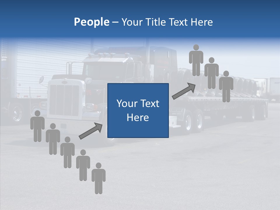 Truck Cargo Usa PowerPoint Template