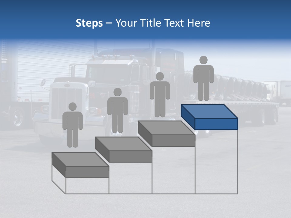 Truck Cargo Usa PowerPoint Template