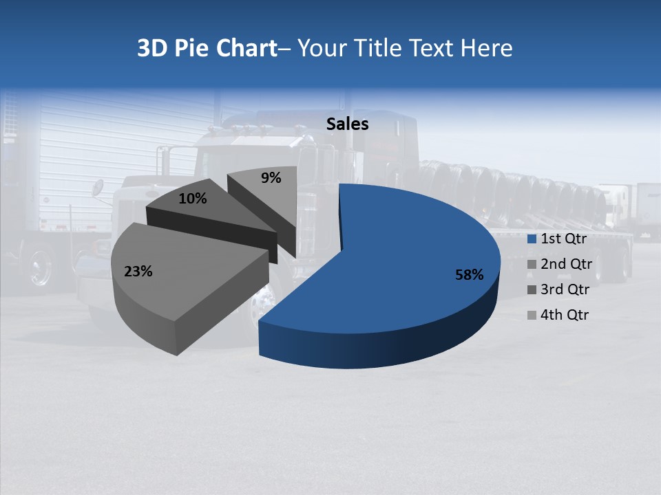 Truck Cargo Usa PowerPoint Template