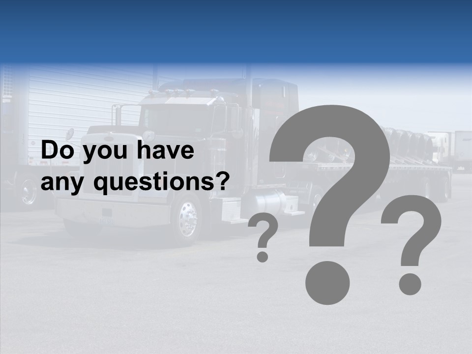 Truck Cargo Usa PowerPoint Template